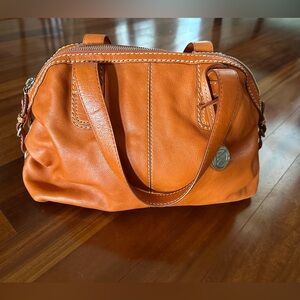 Michael Kors Orange Leather Shoulder Bag